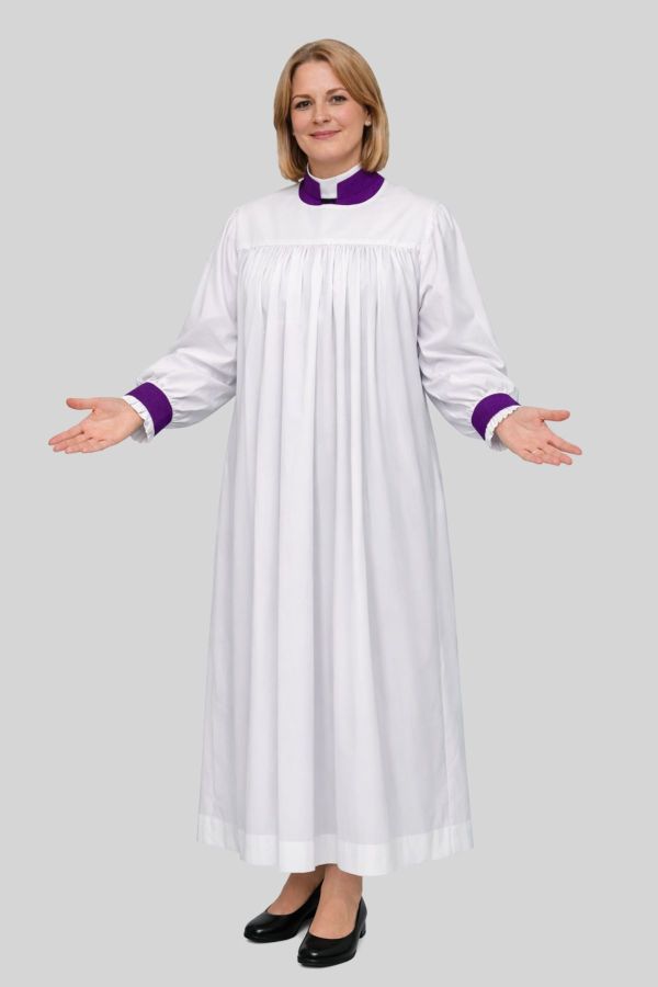 Purple Chimere for Women Tailored for Formal Use