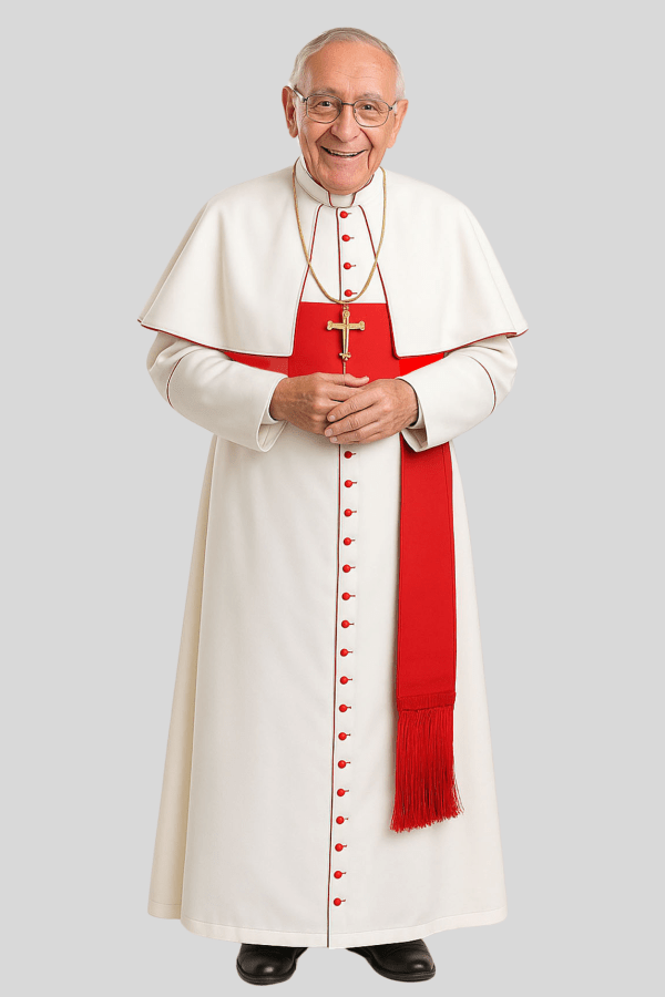 Traditional Roman Clergy Cassock – Full-Length Button-Front Robe